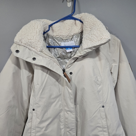 🐢 NWT Columbia Women’s Icelandite Turbodown Jacket Cream XL - Picture 17 of 17